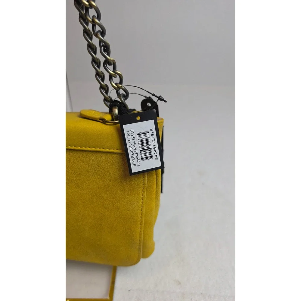 Cleobella Gypset Yellow Vegan Leather Chain Crossbody Bag EJ181013-CAN New